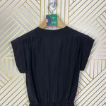 Aritzia  Babaton Corbett Romper Relaxed Pure Silk Short Sleeve Black Size‎ XS Photo 9