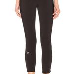 Alo Chevron Capri Semi Sheer Legging Black Womens Size XS Photo 3