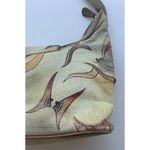Vintage Magnifique Painted Peacock Art Leather Butterfly Floral Shoulder Bag White Photo 15