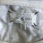 Lou & grey Lou Grey Mixed Media Ivory Gray Long Sleeve Tunic Photo 1