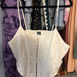 Wild Fable  Floral Lace White Corset Crop Top Photo 0