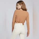 We The Free Women's Free People ‘’ Oliver Henley Shirt in Clay Sz Medium Photo 4