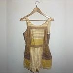 Anthropologie  Ett:Twa Wesley Linen Romper Yellow Striped Playsuit‎ ( 0 ) Photo 2