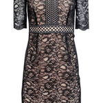 Antonio Melani  Black Lace Sleeve Dress Photo 0