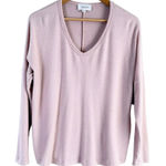 Korye x Stitch Fix‎ V Neck Long Sleeve Soft Sweater in Ballet Pink, Size Small Pink Photo 0