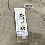 Ethos Paris 100% Organic Cotton Calcutta Sleeveless Mini Dress Textured Sable L Tan Size L Photo 8
