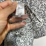 Tularosa Aritzia Long Sleeve Black, White Floral Drift Away High Low Top, Dress Photo 6