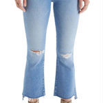 Mother The Insider‎ Crop Step Fray Jeans Thrilling Shots 28 Blue Photo 0