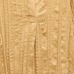 ZARA  NWT Mustard yellow PLEATED LINEN BLEND TUNIC DRESS ZW COLLECTION Photo 8