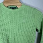 Lauren Ralph Lauren Womens MPetite Green Cable Knit Sweater Cotton Pullover Size undefined Photo 1