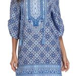 Urban Coco Blue Patterned Women's Dress Photo 0