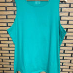 D&Co Teal Tank Top Size 2X Green Photo 0