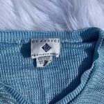 Classics Eileen West Vintage Light Blue Sweater Size 8 100% Rayon Heavy Quality Photo 1