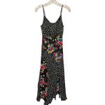 Likely  Revolve Saige Sleeveless Midi Dress Size 0 Black Floral Polka Dot‎ Boho Photo 2