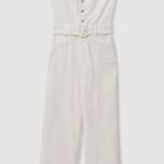 Paige Sasha Belted Denim Jumpsuit, BRAND NEW, size 2, $299 Photo 1