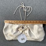 Princess Polly Odette Satin Crop Top Halter Women's 2 Champagne New Photo 3