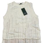 Wild Fable Women's White Deconstructed Sweater Tank Top - Size XS - NWT Photo 0