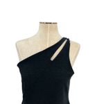 Beyond Yoga  Spacedye Lost Your Mind Dress One Shoulder‎ Black Gray Size Large Photo 2