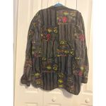 EzHippie Patchwork Elephant Print Tunic Shirt Long Sleeve Button Up XXL Nepal Black Photo 6