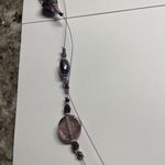 Amethyst Women’s Double Strand Costume Necklace Purple Stone / Beads Handmade Photo 7