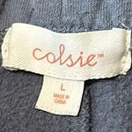 Colsie Women’s Sweat Shorts, Blue Floral, Sz Lg Photo 2