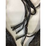 Ramy Brook New.  black sparkle knit bikini top. Medium. Retails $118 Photo 7