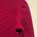 Deletta  for Anthropologie magenta textured 3/4 sleeve sweater size s Photo 7