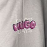 HUGO White shirt Short Sleeve Tee with Graphic Detail new small unisex Photo 2