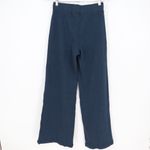 American Giant Ribbed Wide Leg Lounge Pants Navy Blue Size S Made in USA Photo 6