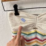 American Eagle  Live Your Life Crochet Mulitcolor Crop Tube Top XS Photo 5