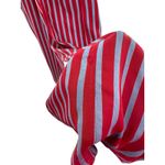 Free People  City Girl Striped Red & Blue Wide-Leg Jumpsuit Button-Front Size‎ 6 Photo 2
