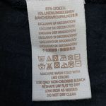 Free People Embroidered Boho Short Sleeve Muse Black Top Linen Blend Women’s S Photo 9