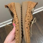 The FLEXX Suede Lester Fun Crazy Too Perforated Wedge Brown Sneaker Size 6.5 Photo 6