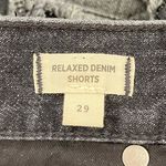 Madewell NWOT Faded Black (Black Calverley Wash) Relaxed Denim Raw Hem Shorts 29 Photo 10