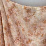 Kit & Sky Lightweight Mesh Floral Print Puff Sleeve Sweat Heart BabyDoll Top Pink Size L Photo 8