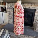 Diane Von Furstenberg  Red and Cream Print Mini Dress Photo 6