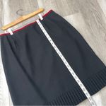 Kasper Vintage Tailored Skirt knee length pencil womens Black (size 14 petite) 90s work Photo 4
