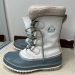 Sorel : White and Blue Waterproof Winter Boots Photo 1