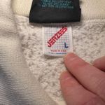 VTG 90s USA Made Grandma Sweater Womens L Collared Floral Coquette Cottage White Size L Photo 5