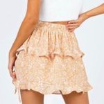Princess Polly Olywin Mini Skirt Womens 6 Peach Ruffle Coquette Cottagecore Photo 2