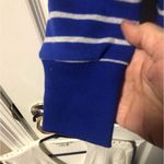 Banana Republic  Pullover Shirt in Royal Blue Heather Gray Stripes in Size Med Photo 4