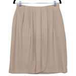 Giorgio Armani  Mini Skirt Wrap Style Beige Size 12 Photo 1