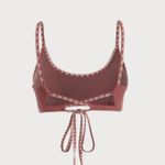 BERLOOK Contrast Stitch Bikini Bottom ONLY 66 Red Size M Photo 6