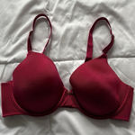 Vanity Fair  Womens Size 36C Red Pink Bra Adjustable Soft Sexy Stunning Photo 0