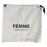 Authentic Femme Los Angeles Dust Bag Drawstring White 12x11 Solid 442 Photo 0