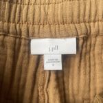 J.Jill Pants Womens S Gauze Pull On Elastic Pants Tan Pocket Mesh Muslin Brown Photo 1