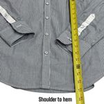 Rag and Bone Stripe Sahara Blue Embroidered Button Down Shirt Size S Photo 9