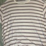 American Eagle Outfitters Striped White Soft & Sexy Shirt Photo 0