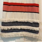 Chelsea & Theodore Woven Striped Fringe Trim Shift Dress 100% Cotton Size SP Blue Photo 8