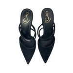 Sam Edelman  Agustina Black Suede Rhinestone Pointed Toe Stiletto Pumps Mules 10 Photo 1